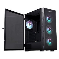 Zebronics Zeb-Aero Mid Tower Premium Gaming Cabinet - Black