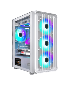 Ant Esports 205 Air ARGB White ATX Mid Tower Case - White
