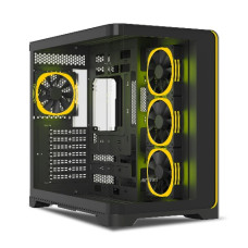 Ant Esports Crystal ARC Mid Tower Gaming Cabinet - Black