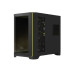 Ant Esports Crystal ARC Mid Tower Gaming Cabinet - Black