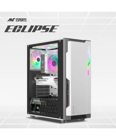 Ant Esports Eclipse ARGB ATX Mid Tower Case - White-Grey