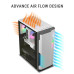Ant Esports Eclipse ARGB ATX Mid Tower Case - White-Grey