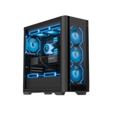 Ant Esports AQUA 360 4F Mid Tower Gaming Cabinet - Black