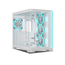 Ant Esports Crystal ARC Mid Tower Gaming Cabinet - White