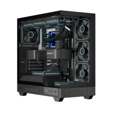 Ant Esports Crystal Neo ARGB E-ATX Mid Tower Case - Black
