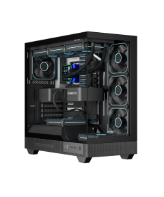 Ant Esports Crystal Neo ARGB E-ATX Mid Tower Case - Black