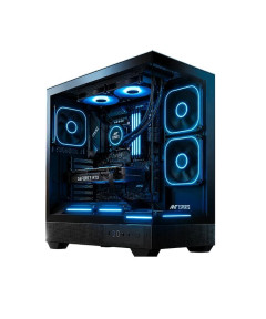 Ant Esports Crystal Neo Mini ARGB M-ATX  Mini Tower Case - Black