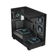 Ant Esports Crystal Neo Mini ARGB M-ATX  Mini Tower Case - Black