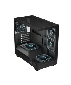 Ant Esports Crystal Neo Mini ARGB M-ATX  Mini Tower Case - Black