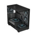 Ant Esports Crystal Neo Mini ARGB M-ATX  Mini Tower Case - Black