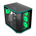 Ant Esports Crystal X11 ARGB Mid Tower High End Gaming Cabinet - Green