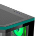 Ant Esports Crystal X11 ARGB Mid Tower High End Gaming Cabinet - Green