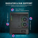 Ant Esports Crystal X3 LCD ARGB ATX Mid Tower Cabinet - Black