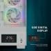 Ant Esports Crystal X3 LCD ARGB ATX Mid Tower Cabinet - White