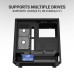 Ant Esports Crystal X6 ARGB Mid Tower Gaming Cabinet - Black