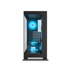 Ant Esports Crystal X7 ARGB Mid Tower Gaming Cabinet with Type-C - Black