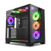 Ant Esports Crystal XL Dual Chamber ARGB Gaming Cabinet - Black