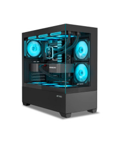 Ant Esports Crystal Z3 ARGB Mid Tower Cabinet - Black