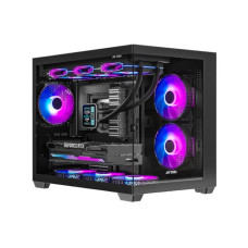 Ant Esports Crystal X6 Mini Gaming Cabinet - Black
