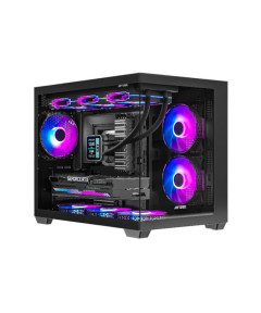 Ant Esports Crystal X6 Mini Gaming Cabinet - Black
