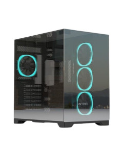 Ant Esports Crystal Mirror ATX Mid Tower Cabinet - Black