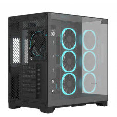 Ant Esports Crystal Mirror ATX Mid Tower Cabinet - Black