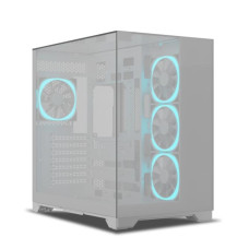 Ant Esports Crystal Mirror ATX Mid Tower Cabinet - White