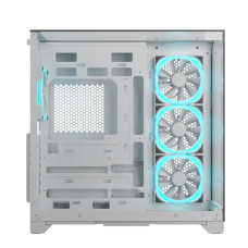 Ant Esports Crystal Mirror ATX Mid Tower Cabinet - White
