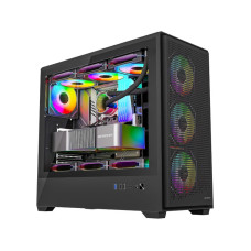 Ant Esports EVO 360 Lite Mid Tower Gaming Cabinet - Black