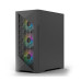 Ant Esports ICE 270M 6F Mid Tower Gaming Cabinet - Black