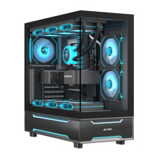 Ant Esports Crystal X6 Pro Mid-Tower Gaming Cabinet - Black