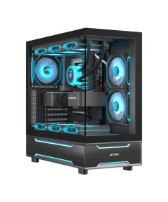 Ant Esports Crystal X6 Pro Mid-Tower Gaming Cabinet - Black