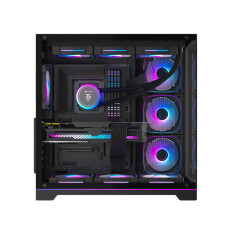 Ant Esports Crystal X7 Pro Max ARGB Mid Tower Gaming Cabinet with Type-C - Black