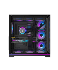 Ant Esports Crystal X7 Pro Max ARGB Mid Tower Gaming Cabinet with Type-C - Black