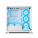 Ant Esports Crystal X7 ARGB Mid Tower Gaming Cabinet with Type-C - White