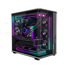 Ant Esports Crystal X8 ARC Gaming Cabinet - Black
