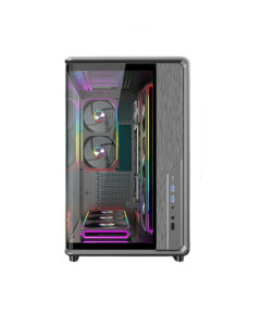 Ant Esports Crystal X8 ARC Gaming Cabinet - Black