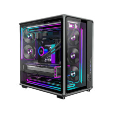 Ant Esports Crystal X8 Frame Gaming Cabinet - Black