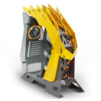 Ant Esports Cypher G7 Mid Tower Gaming Cabinet - Black and Yellow