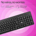 HP K160 Wireless Keyboard Plug & Play