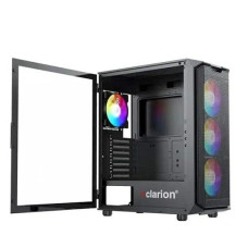 Clarion JM-Crystal ARGB Mid-Tower ATX Cabinet