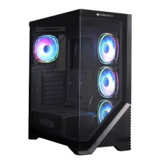 Zebronics Zeb-Nemesis Mini Tower Premium Gaming Cabinet - Black