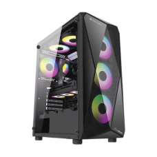 Zebronics Zeb-Orus Mid Tower Premium Gaming Cabinet - Black