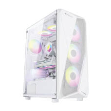 Zebronics Zeb-Orus Mid Tower Premium Gaming Cabinet - White