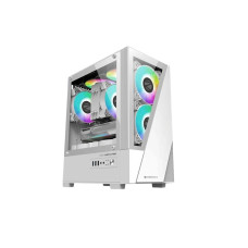 Zebronics Zeb Asta Pro Mini Tower Gaming Cabinet - White