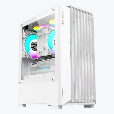 Zebronics Genesis Mini Tower Gaming Cabinet (White)