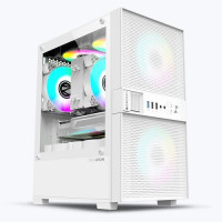 Zebronics Zeb-Leon Mini Tower Gaming Cabinet - White