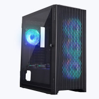 Zebronics Raptor Mid-Tower Premium Gaming Cabinet - Black