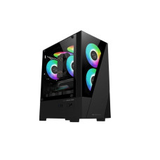 Zebronics Zeb Asta Pro Mini Tower Gaming Cabinet - Black