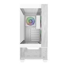 Cooler Master Elite 690 Wood ARGB ATX Mid Tower Case - White